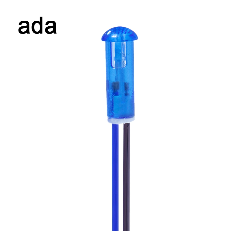 A-12-1 8mm LED wskaźnik światła 0,5W 25000HRS Błękitny wskaźnik LED 0