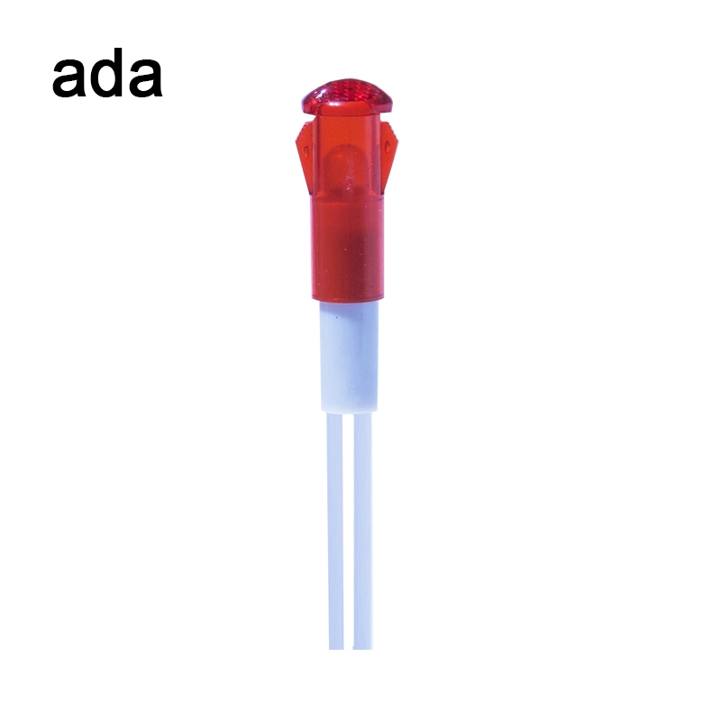 A-12-2 8mm Czerwony LED napięcie awaryjne 110 Volt LED światła wskazujące 0