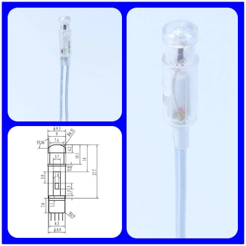 Przejrzystość światła wskazującego przewodowego A-01 Neonowy wskaźnik mocy dla paneli 0