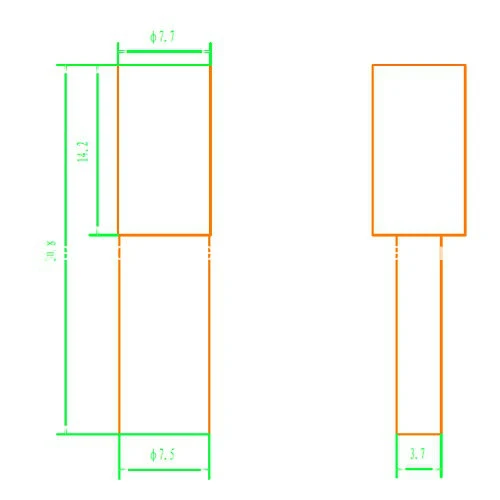 2.2mA Neon Lamp IP65 Neon Bulb Indicator Przejrzysty kolor 1